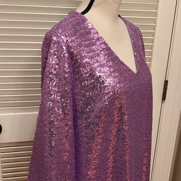 tyler böe Porter Sequin Shift Dress in Lavender, Size Large, NWT - Picture 7 of 17